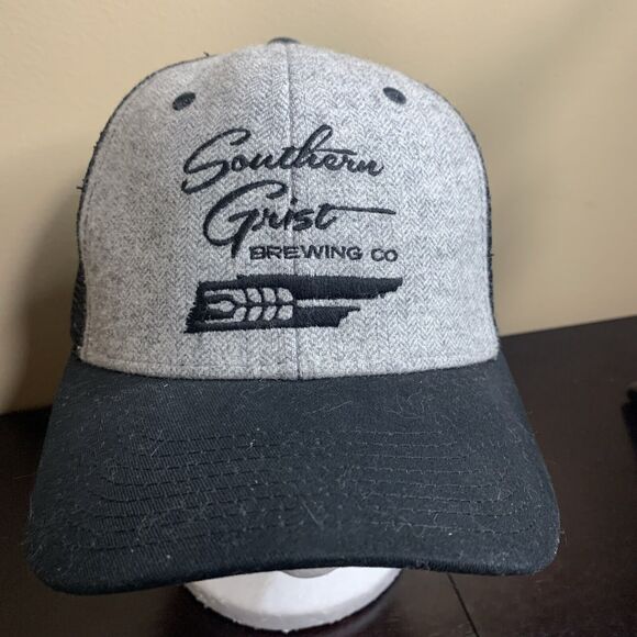 Southern Grist Brewing Co Snapback Hat Black & Gray - Picture 2 of 10